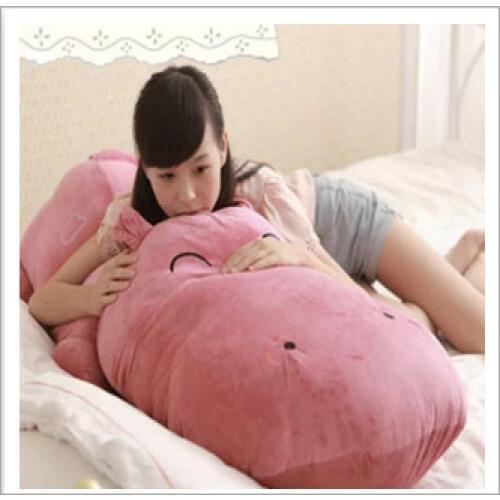 Huge lovely plush cartoon hippo toy big dark pink hippo doll gift about 160cm 0407
