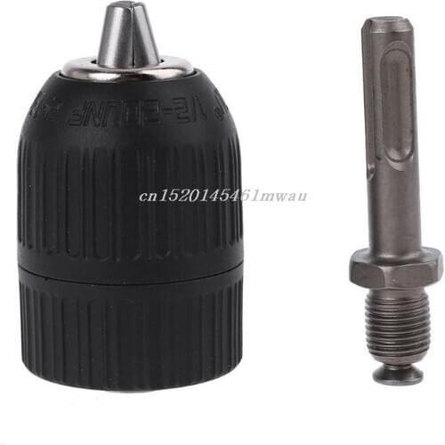 SDS Plus Shank to 1/2" 20 UNF Keyless Chuck Adapter Impact Drill 3-Jaw 2-13mm power hammer drill
