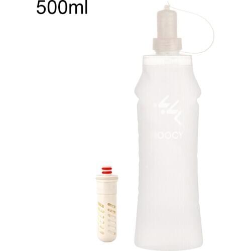 Foldable Filter Water Bottle Roll Up Drinking Cup For Outdoor Hiking Cycling Traveling Gym Running Walking Food Grade Silicone