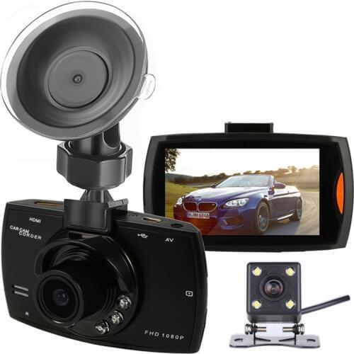 DVR Camera 2.7" Dual Lens G30B FHD 1080P Video Recorder DVR With Backup Rearview Parking Camera Night Vision G-Sensor DashCam