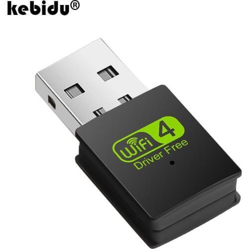 Free Driver 300Mbps Wifi Adapter 2.4G USB Wifi Receiver Dongle 802.11b/n/g Ethernet Network Card For Laptop Computer Desktop