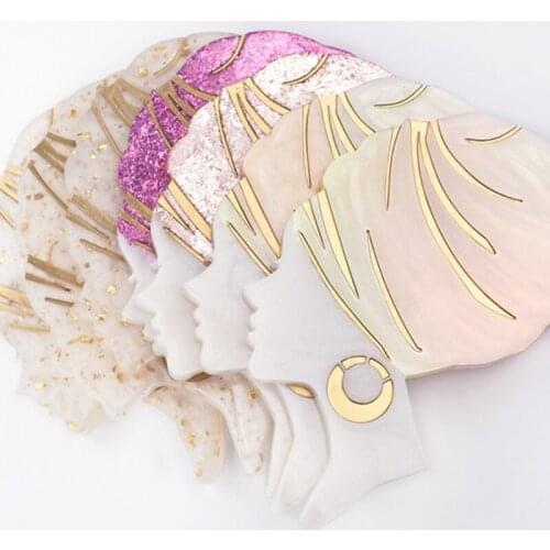 Female Head Shaped Coaster Epoxy Resin Mold Cup Mat Mug Pad Silicone Mould DIY Crafts Jewelry Home Decortaion Casting Tooll