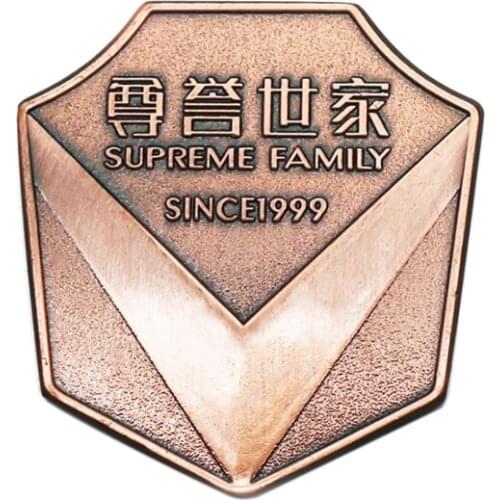 Gold Color Rectangle Metal Handmade Garment Labels Tags For Clothing Bags Hand Made Letter Sewing Labels Customized