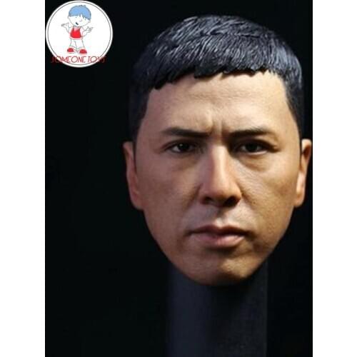 1:6 Scale Donnie Yen Yip Man3 Head Sculpt Asian Male Kung fu Star Head Sculpture