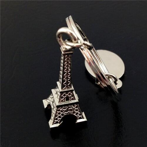 2017 New Arrival Fashion Great Gift Silver color Eiffel Tower Keychain