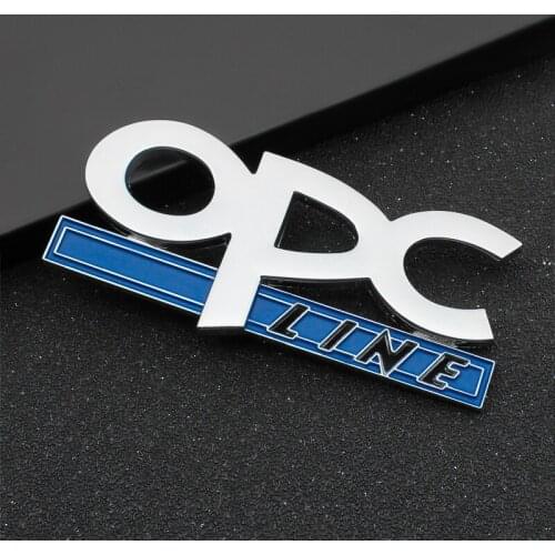3D Metal Car Sticker OPC LINE Emblem Badge Decal Car Styling For OPEL Zafira b Corsa d Insignia Mokka Regal Astra g Accessories