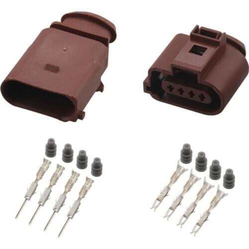 4Pin Car Oxygen sensor plug with Wire For Volkswagen Passat B5 Santana 3000 For Audi 1J0973724A