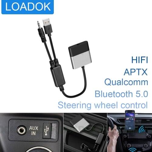 Car Bluetooth A2DP Music HiFi Receiver Module for BMW X3 X5 X6 E60 E65 E90 AUX USB Interface Y Cable Adapter