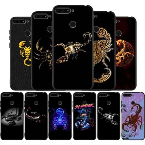 Scorpion Black TPU Silicone Soft Phone Case For Honor 8X 9 8 10 20 30 Lite Pro MATE 9 10 20 30 Pro Lite