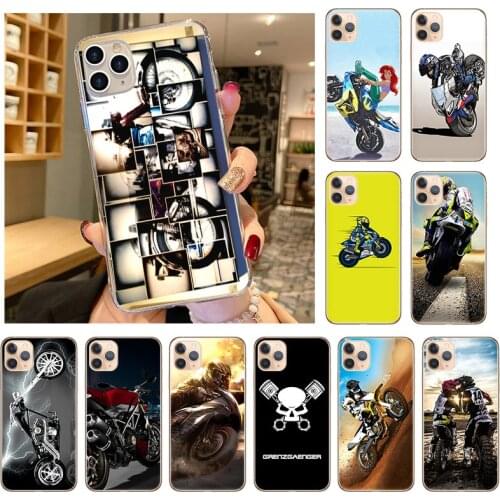Phone Case For iPhone 11 12 Pro X XR XS Max 7 8 6 6S Plus 5S SE2020 Off-Road Motorcycle Silicone TPU Soft Case Cover Coque Capa