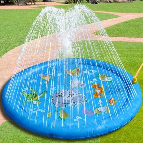 Splash Sprinkler Pad Children Water Sprinkler Pad Thickened Wading Pool Outdoor Splash Play Mat For Dogs Summer Water Toy Latest
