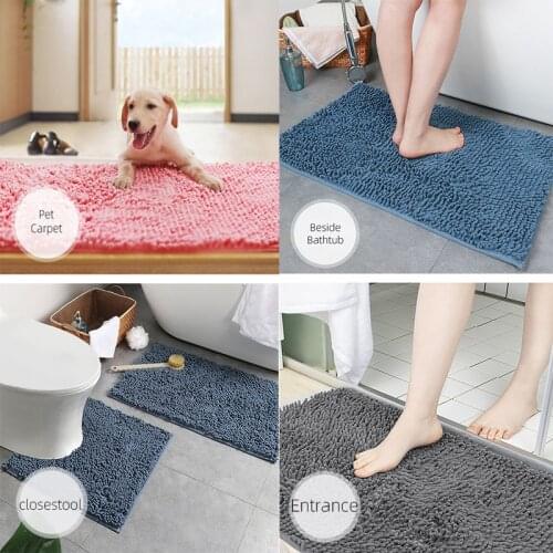 Home Carpet Non-Slip Absorbent Mat for Bathroom Bedroom Living Room Foot Blanket Stairs Baby Crawling Rugs bath mat bathroom rug