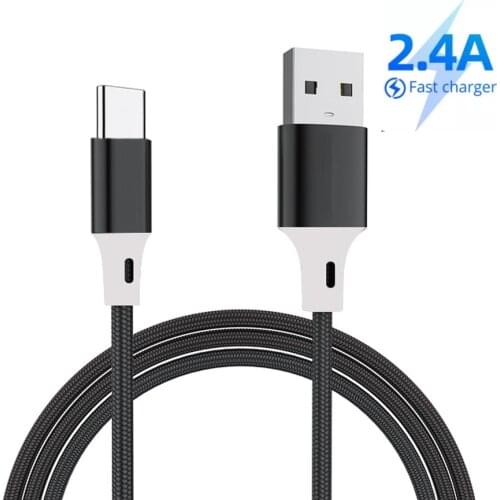 USB C Cable Type C for Samsung S8 S10 S20 S21 Xiaomi Redmi Note10 7 8 9S 9 Fast Charging Wire cord USBC Charger Cable 2M 3A