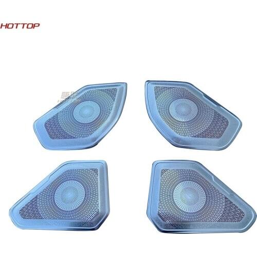 Stainless Steel Interior Door Speaker Ring Box Cover for Toyota RAV4 2019 2020 5th