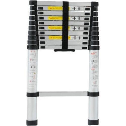 2.9m Fire ladder retractable folding aluminum upright ladder, multi-purpose home/library/engineering ladder