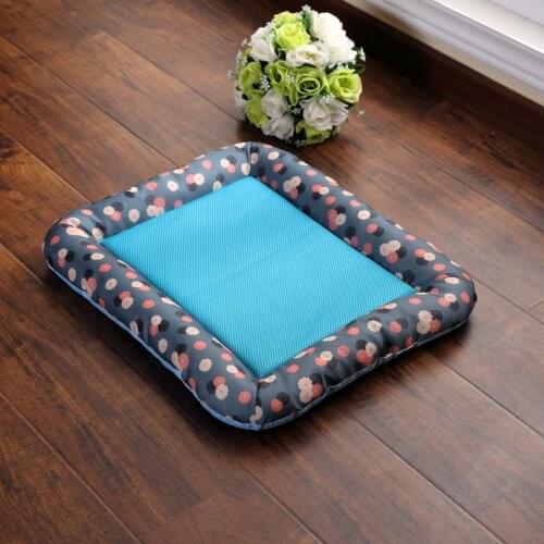 Summer Cool Dog Sleeping Bed Mat Crate Pad Anti Slip Pet Mattress Washable for Large Medium Small Pets