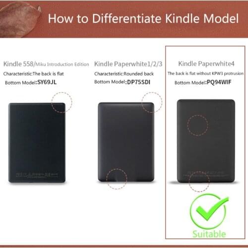 Magnetic Smart Case for Amazon Kindle Paperwhite 4 Coque Ultra Slim eReader Cover for Kindle Paperwhite4 with Auto Wake/Sleep