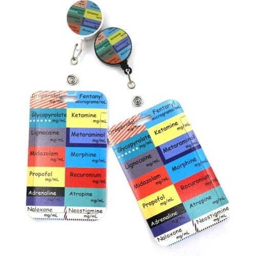 Medical Doctor Nurse Fashion Women Card Holder Lanyard Colorful Retractable Badge Reel Nurse Doctor Student Exhibition ID Card