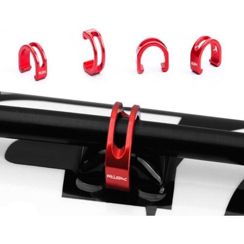 MTB Bike Brake Cable/Derailleur Line Case Aluminum Alloy C-Shape Buckle Clasps Bicycle C Clips Outdoor Cycling Parts