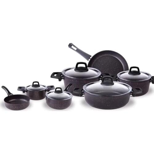 Karaca Biogranit Blackgold 12 Piece Cookware Set
