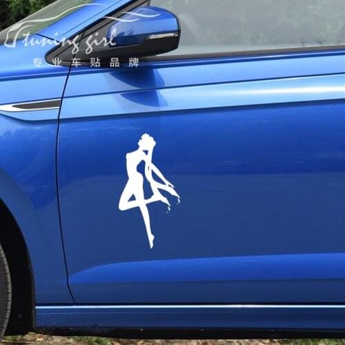 Car Stickers Sailor Moon セーラームーンTsukino Usagi Beauty Lovely Cute Cartoon Creative Decoration Windshield Auto Tuning Styling D20