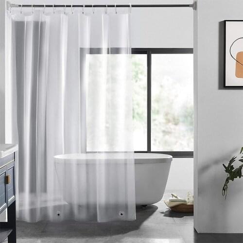 Transparent Shower Curtain Waterproof Shower Curtain Bathing Sheer Mildew PEVA Bathroom Curtains For Home Decoration Bathroom