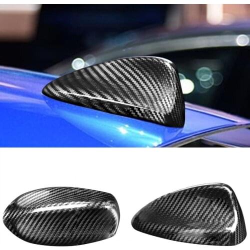Antenna Protector Shark Fin Dustproof Carbon Fiber Car Antenna Protective Cover for Alfa Romeo Giulia Stelvio