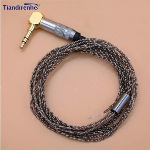 TD39 DIY Repair Earphone Cable for Replacement Audio Plated Silver Headphone Headset Earbuds Wist Weave Wire Maintenance Line