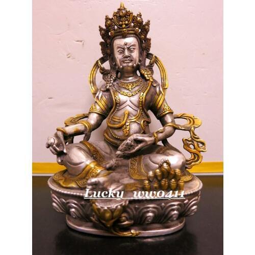 Tibetan Buddhism, Yellow Jambhala, the God of wealth bronze statue of Buddha, Bodhisattva, can be installed reservoir
