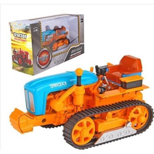 1:18 scale yellow farm tractor used crawler alloy car model kids toys Free shipping