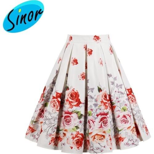 2019 printed skirt womens skirt 1623 banquet dress