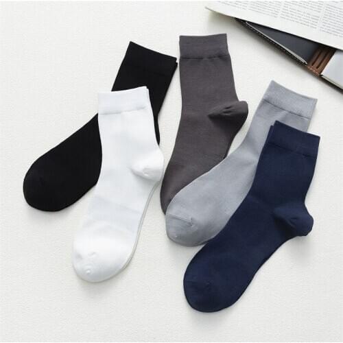 10 pairs/lot 2020 cotton socks for Man Size38-44 High Quality Modal Cotton Business Soft And Breathable Solid Color Long socks