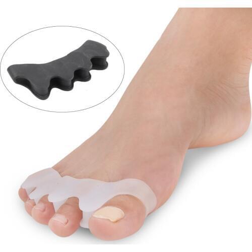 2Pcs/set Corrector Toe Protector Silicone Bunion Thumb Valgus Protector Preventing Blisters Foot Care Toe Separators Nail Tools