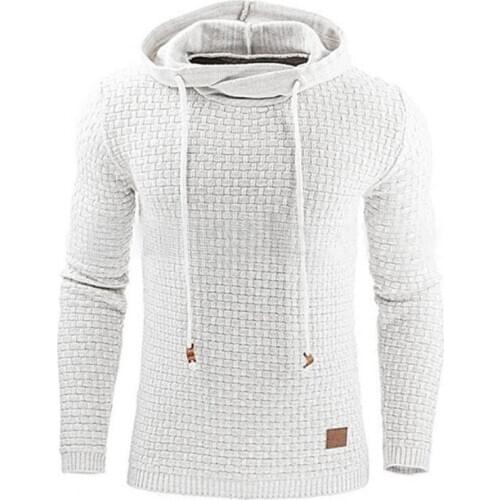 2020 New Autumn Winter Man Cotton Sweatshirt Fashion Solid Slim Fit Hoodie Casual Long Sleeve Men Sweatshirt Plus Size M-4XL