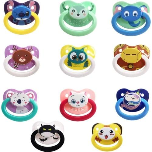 ABDL Christmas Adult Baby Pacifier Dummy Dom Silicone Nipple DDLG Daddy Girls Cute Printed Animal Large Size ABDL Pacifier