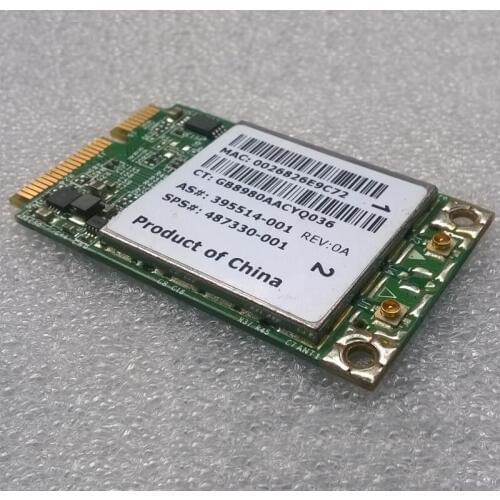 Broadcom 4322AGN 802.11a/b/g/draft-n WiFi Adapter Card For 6730s 6735b Series, sps 487330-001 487330-002