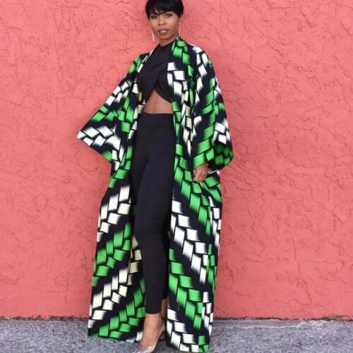 Polyester African Coat For Women Dashiki New Style Spring Autumn Dress African Clothes Fashion Africaine Femme Africa Clothing