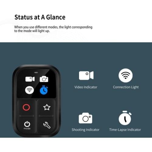 Selfie Accessories Shutter Release Button For Gopro9 / 8 / Max WiFi Remote Control Camera Controller Adapter Photo Control 2021