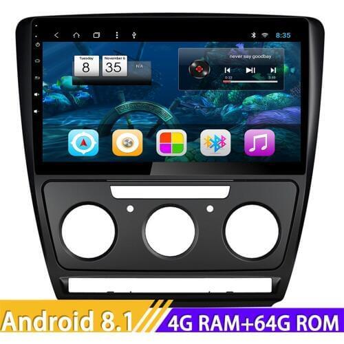 Roadlover Android 8.1 Car PC Multimedia Radio For Skoda Octavia 2007-2013 Stereo GPS Navigation Automagnitol 2 Din Player NO DVD