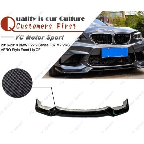 Car Accessories Carbon Fiber VRS AERO Style Front Lip Fit For 2016-2018 F22 2 Series F87 M2 Front Lower Splitter Lip