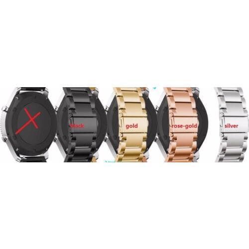 Free ship. 1pc.Excellent Quality Stainless Steel Watch Band Strap Metal Clasp For Sam sung Gear S3 Frontier Watch bands Replace