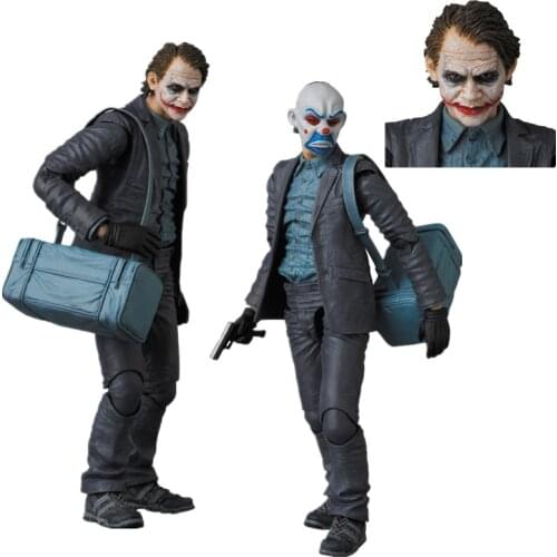 Joker Figure MAFEX015 Clown Action Figure PVC Collectible Model Toys 16CM