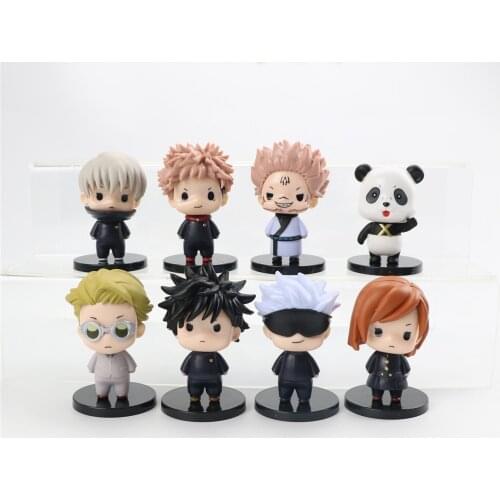 8Pcs Jujutsu Kaisen Anime Figure Gojo Satoru Itadori Yuji Action Figure Fushiguro Megumi Figurine Christmas Birthday Gift Toy