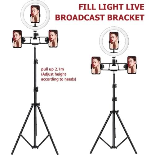 26cm Photo Ring light Led Selfie Ring Light Phone Bluetooth broadcast bracket Photography Lighting Tripod Holder Youtube Video