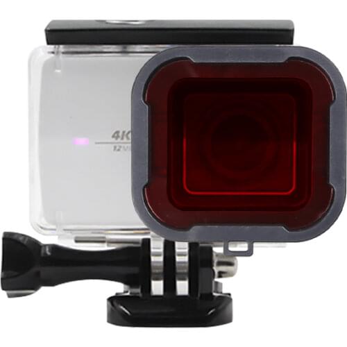 Underwater Water Diving Housing Filter for Xiaomi Yi 2 Generation 4K Action Camera Waterproof Camera Lens Accessory