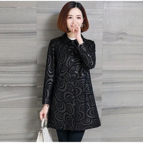 Ladies Genuine Leather Jacket Women Coat Female 2020 Natural Sheepskin Coats Spring Autumn Vintage Windbreaker Jacket NH753-2