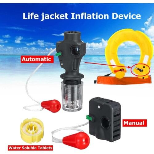 Summer hot swimming beach inflatable life jacket vest jacket water sensitive original automatic device manual
