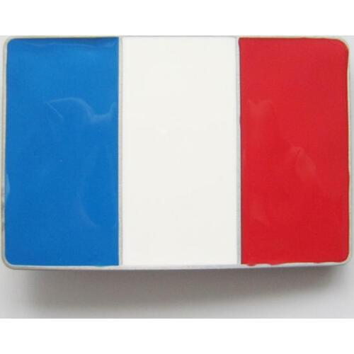 Low price custom belt buckle big discount metal Flag of France Belt Buckle wholesale French flag Belt Buckle cheap Belt Buckle