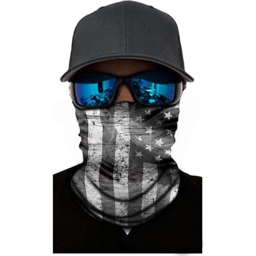 New 9Pcs Outdoor Sports Cycling Scarf Flag Design Anti Dust Neck Gaiter Face Cover