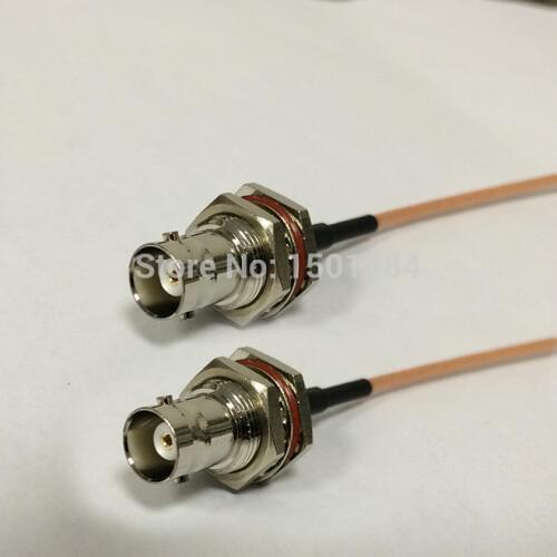 New BNC Female Jack Connector Switch BNC Female Jack Convertor RG316 Wholesale Fast Ship 15CM 6" Adapter